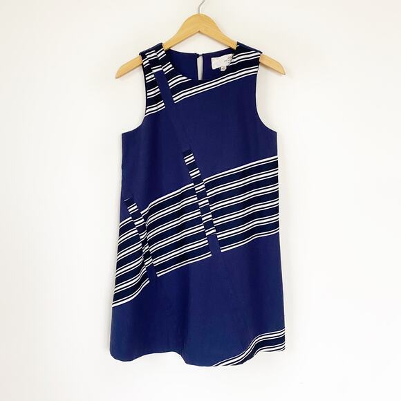 J.O.A. Los Angeles Nautical Stripe Dress Size Medium - Picture 2 of 6